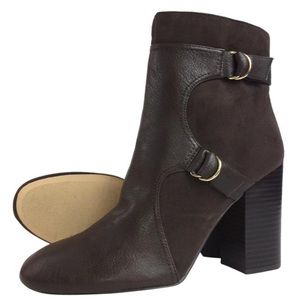 New Nine West dark brown ankle boots